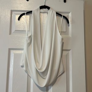 Zara draped open back halter top